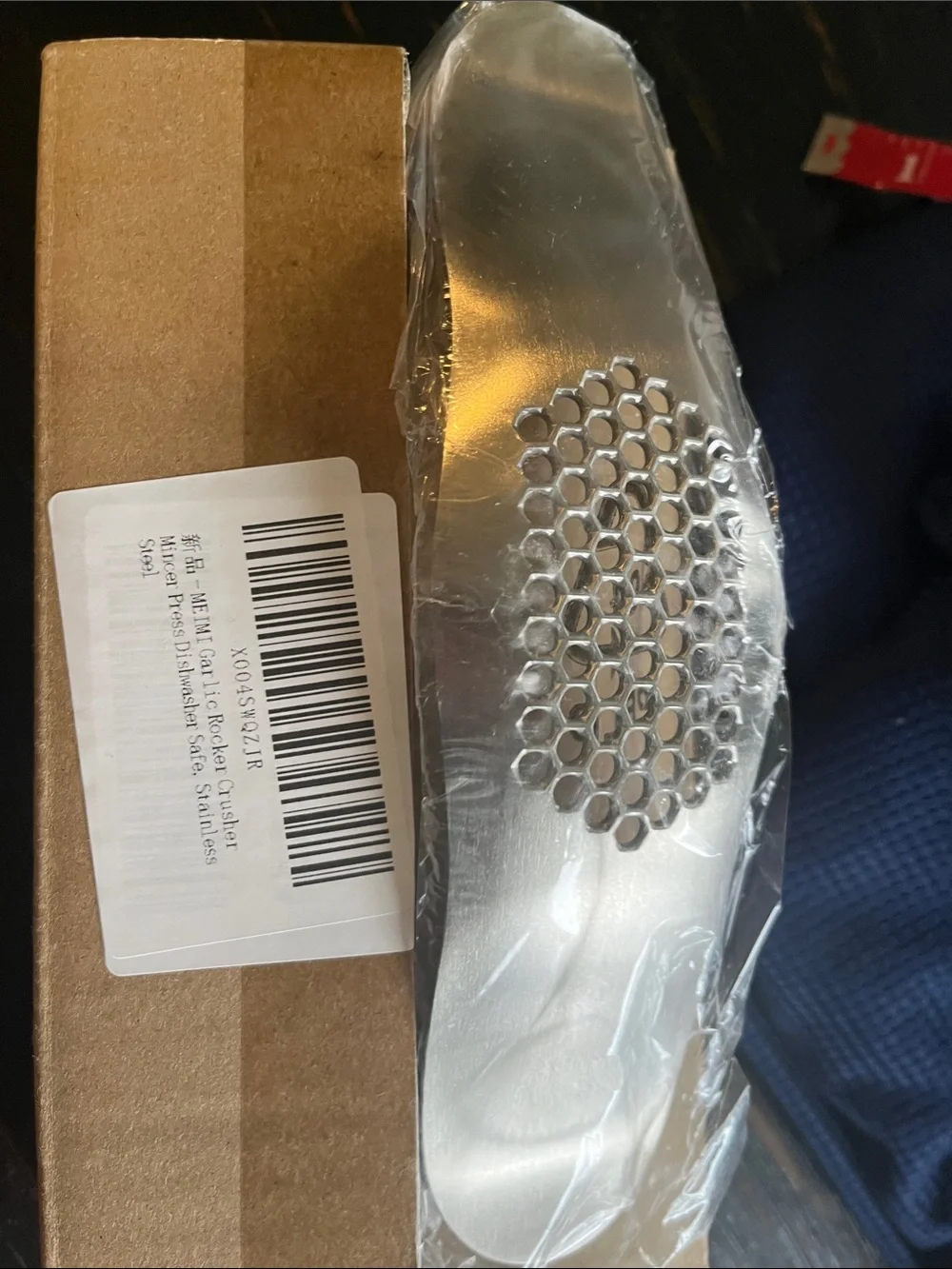 Stainless Steel Garlic Crusher